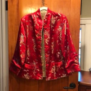 Chinese style jacket red and gold